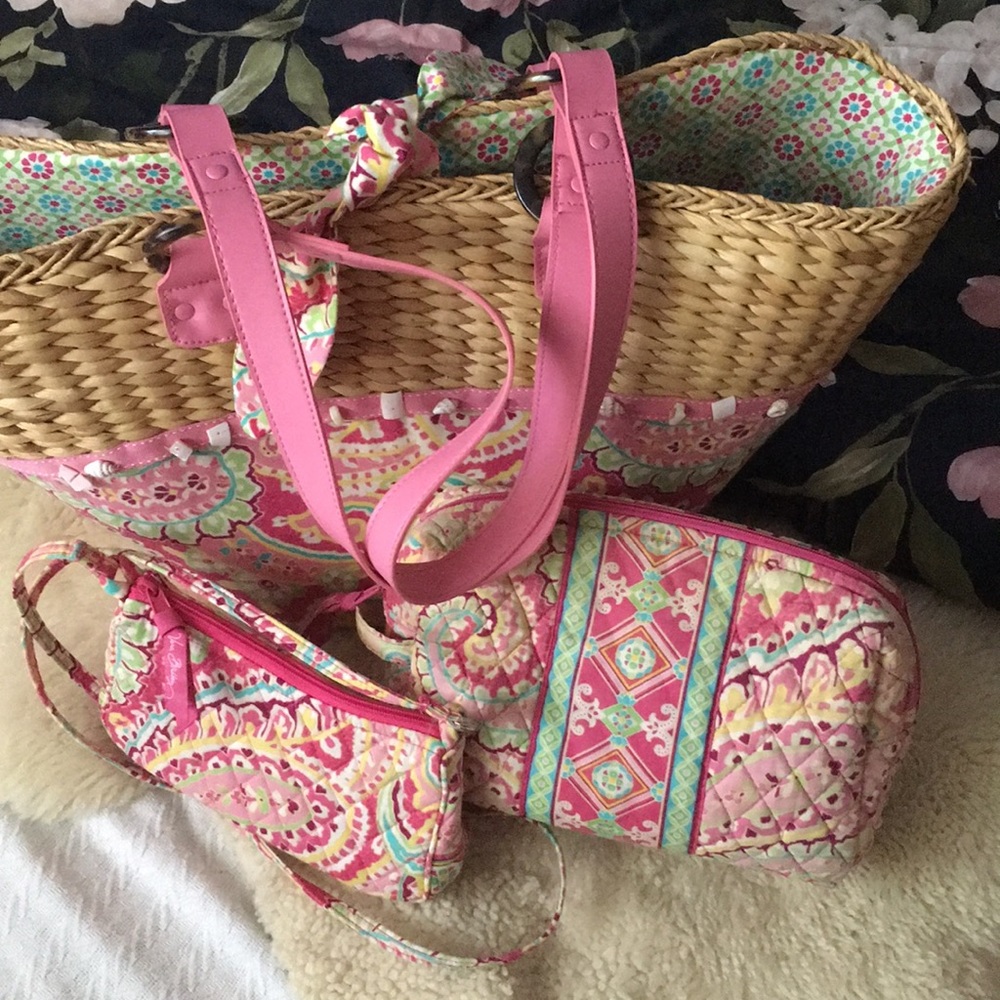 Vera Bradley Capri Melon Beach Set